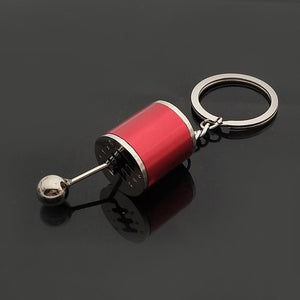 Hot Car Stalls Head Keychain Classic Christmas Race Six-Speed Manual Shift Gear Key Ring Toy Anti-Stress