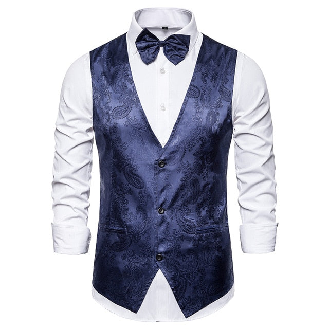 Men Suit Banquet Wedding Suit Party Suit Bar Night Club Suit Men Tops Bright Suit Paisley Suit Fashion Men's Suit