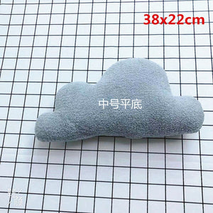 Lovely Gray White Cloud Shaped Pillow Cushion Stuffed Plush Toy Bedding Baby room Home Decoration Gift Girl Birthday Present