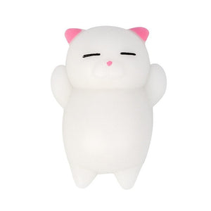 Cute Cat Squishy Toy Stress Relief Anti-stress Toys Kawaii Squishy Animal Cat Toy For Children Stress Relief Funny Gift Toy