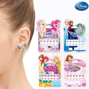 Disney girls Frozen elsa  Anna 3D earrings stickers  Princess Sophia Mickey Minnie kids  Makeup DIY Toys Nail Stickers