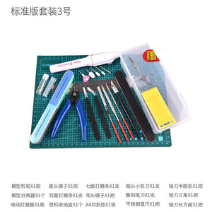 New Model Building Tools For Gundam Tools Hobby Military Model DIY Accessories Grinding Cutting Mat Polishing Tools Set