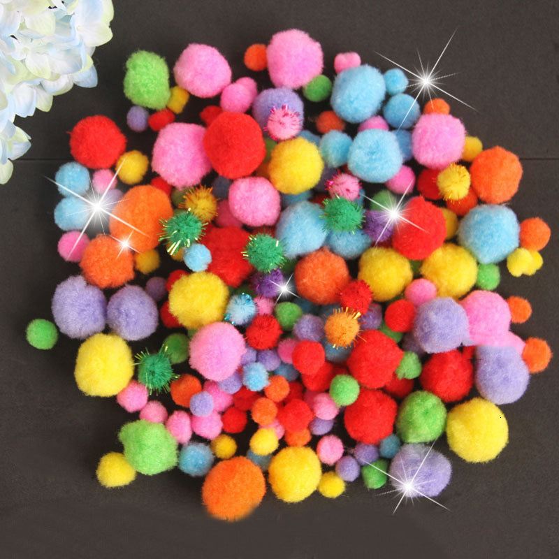 DIY Craft Supplies Soft Plush Ball Fluffy Pom Poms for Kids Crafts Toy For Children Fantanstic Handmade Arts 2019 Wholesale