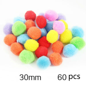DIY Craft Supplies Soft Plush Ball Fluffy Pom Poms for Kids Crafts Toy For Children Fantanstic Handmade Arts 2019 Wholesale