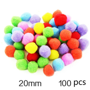 DIY Craft Supplies Soft Plush Ball Fluffy Pom Poms for Kids Crafts Toy For Children Fantanstic Handmade Arts 2019 Wholesale