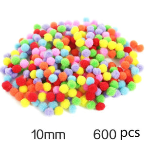 DIY Craft Supplies Soft Plush Ball Fluffy Pom Poms for Kids Crafts Toy For Children Fantanstic Handmade Arts 2019 Wholesale