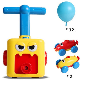 Kids Physical Inertial Power Balloon Toys Car Science Experiment Toy Puzzle Car Balloon Children Early Educational Gift Kit