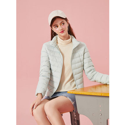 SEMIR 2019 Down Winter Jacket Women Cotton Short Jackets New Down Padded Hooded Warm Autumn Slim Coat Female Casual Tops