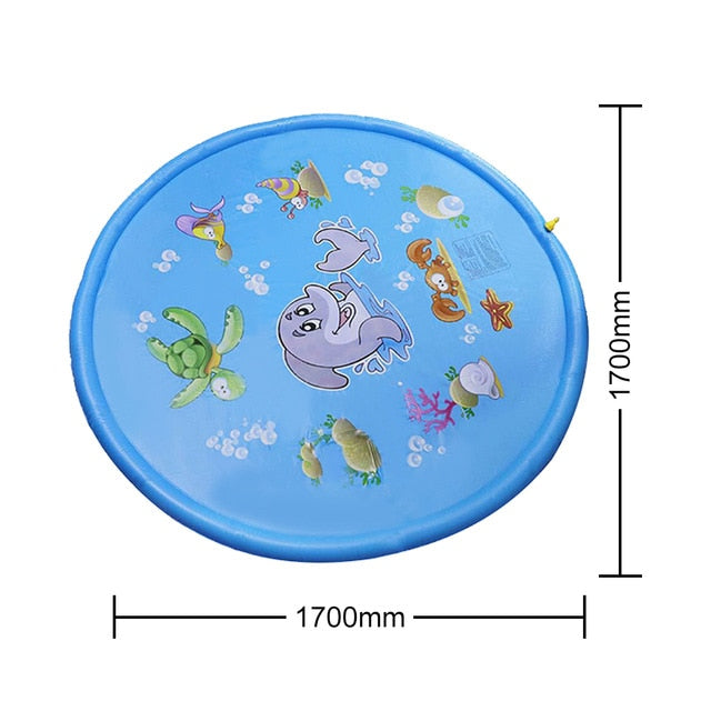 Children Play Water Mat Games Beach Pad Children Baby Play Game Outdoor Inflatable Spray Water Sprinkler Cushion Mat Toys