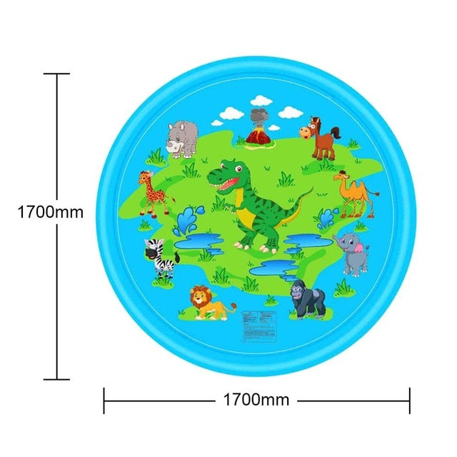 Children Play Water Mat Games Beach Pad Children Baby Play Game Outdoor Inflatable Spray Water Sprinkler Cushion Mat Toys