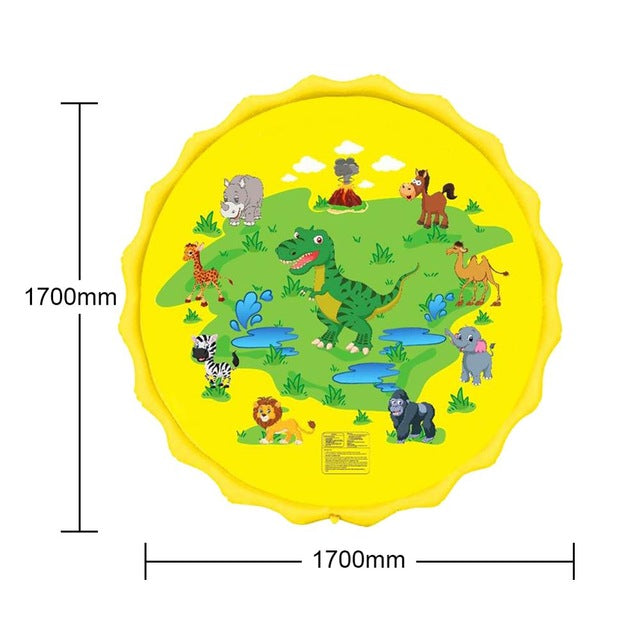 Children Play Water Mat Games Beach Pad Children Baby Play Game Outdoor Inflatable Spray Water Sprinkler Cushion Mat Toys