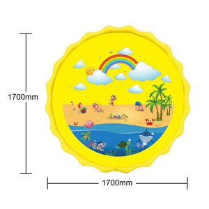 Children Play Water Mat Games Beach Pad Children Baby Play Game Outdoor Inflatable Spray Water Sprinkler Cushion Mat Toys