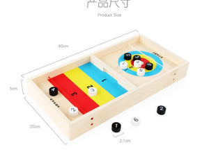 Funny Wooden Fast Sling Puck Slingpuck Table Board Game Parent-child Interactive Kids Toys Portable Table Games for Family Adult