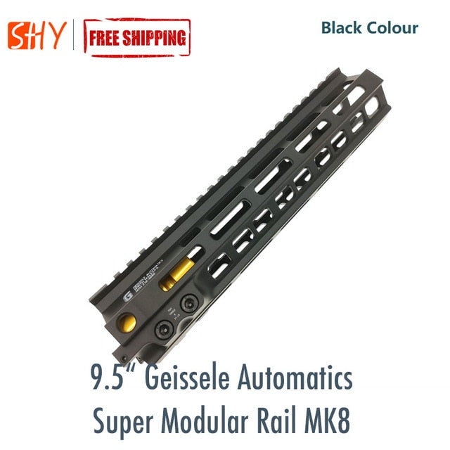 9.5“ Geissele Automatics Super Modular Rail MK8 M-Lok Handguard For Toy Water Gel Ball Blaster Airsoft AEG GBB