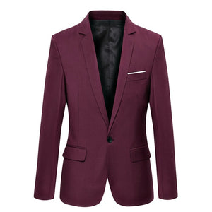 Blue Men Blazers Work Office 2019 Men Tuxedos For Formal Occasions Pockets Coat Blazers Male Custom Men's Business Slim Blazers