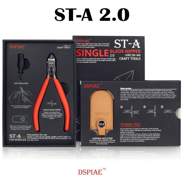 DSPIAE ST-A 3.0 Model Single Blade Nipper 3.0 Set Modeling Hobby Cutting Craft Tools Accessory