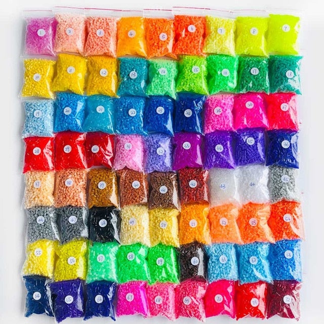 DOLLRYGA 24000pcs 2.6mm EVA Hama Beads Toy Kids Craft DIY Handmaking Fuse Bead Creative Intelligence Educational Toys juguetes