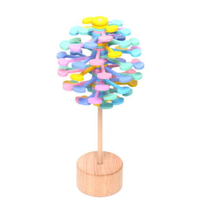 Wooden Obsessive-Compulsive Adult Decompression Stick Artifact Office Decoration Creative Toys Rotating Lollipop Hot!