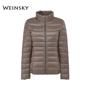 Spring Autumn Women Ultralight Thin Down Jacket White Duck Down Hooded Jackets Warm Winter Coat Parka Female Portable Outwear