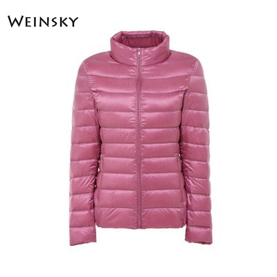 Spring Autumn Women Ultralight Thin Down Jacket White Duck Down Hooded Jackets Warm Winter Coat Parka Female Portable Outwear