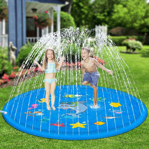 Outdoor Lawn Beach Sea Animal Inflatable Water Spray Kids Sprinkler Play Pad Mat Tub Swiming Pool