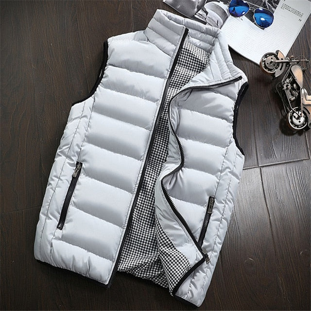 Spring Autumn Men New Stylish 2019 Vest Mens Plus Size 5XLWarm Sleeveless Jacket Men Winter Waistcoat Men's Vest Casual Coats