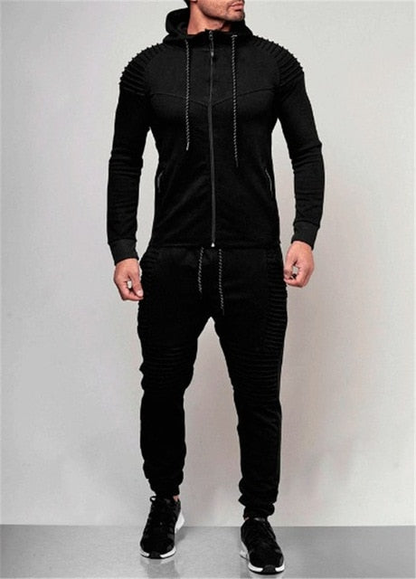 Hirigin 2 pieces Autumn Running tracksuit men Sweatshirt Sports Set Gym Clothes Men Sport Suit Training Suit Sport Wear