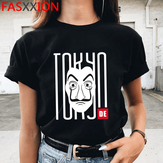 Camisetas con estampado De La Casa De Papel De Money Heist, camiseta Harajuku De La Casa De Papel para hombre, camiseta De verano Bella Ciao, camisetas geniales para hombre