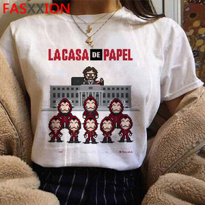 Camisetas con estampado De La Casa De Papel De Money Heist, camiseta Harajuku De La Casa De Papel para hombre, camiseta De verano Bella Ciao, camisetas geniales para hombre