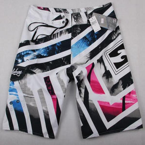 Pantalones cortos informales de verano para hombre, nuevos pantalones cortos impermeables para la playa, transpirables, cintura elástica, pantalones cortos casuales a la moda para hombre