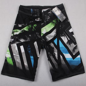 Pantalones cortos informales de verano para hombre, nuevos pantalones cortos impermeables para la playa, transpirables, cintura elástica, pantalones cortos casuales a la moda para hombre