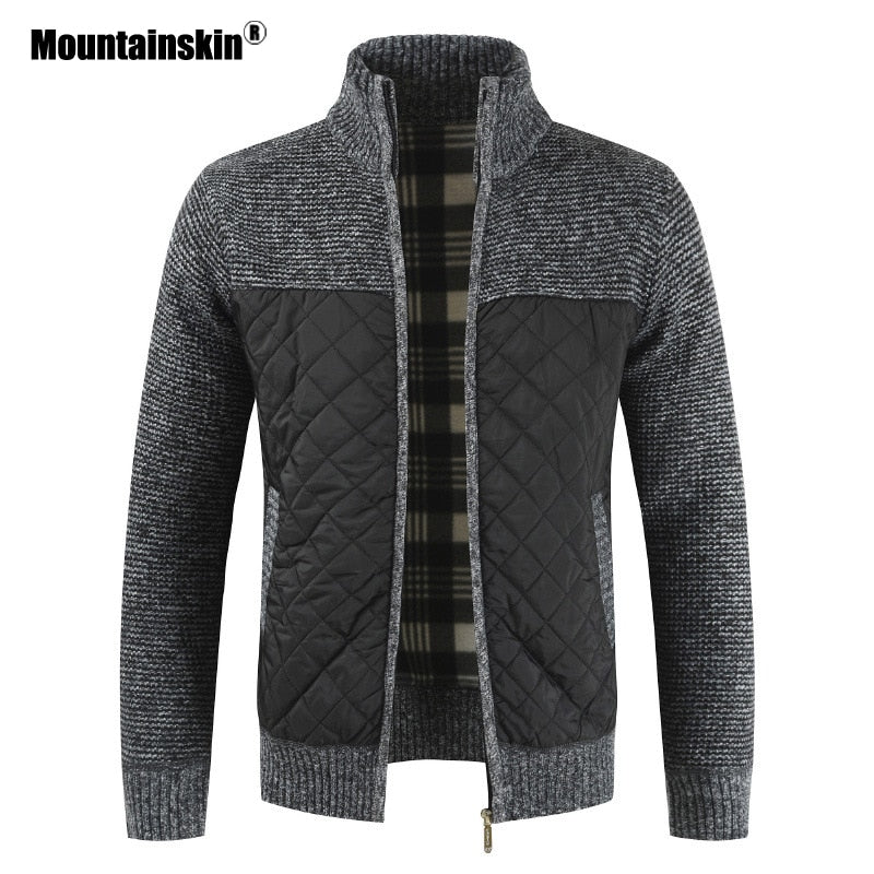 Mountainskin Men's Sweaters Autumn Winter Warm Knitted Sweater Jackets Cardigan Coats Male Clothing Casual Knitwear SA833