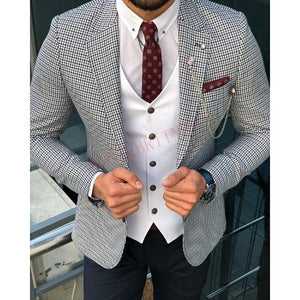 Latest Coat Pant Designs Double Breasted Men Suit Slim Fit Fashion Wedding Suits for Men Prom Groom Tuxedo Jacket with Pants Set