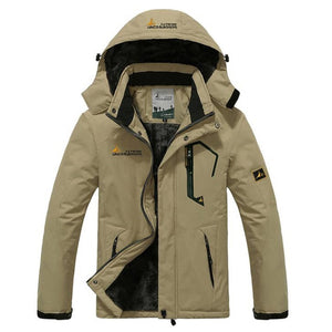 Inverno parka homens windbreak plus veludo grosso quente à prova de vento casacos de pele masculino militar com capuz anorak jaquetas de inverno masculino