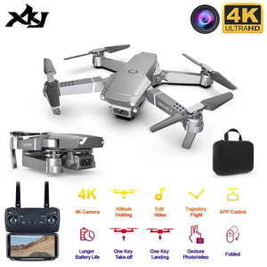 XKJ 2020 New E68 WIFI FPV Mini Drone With Wide Angle HD 4K 1080P Camera Hight Hold Mode RC Foldable Quadcopter Dron Gift