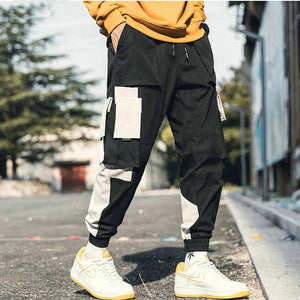 Streetwear masculino multi bolsos carga harem calças hip hop casual masculino calças de pista joggers calças moda harajuku calças masculinas