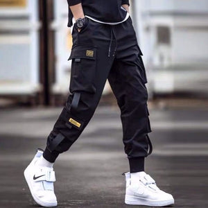 Streetwear masculino multi bolsos carga harem calças hip hop casual masculino calças de pista joggers calças moda harajuku calças masculinas