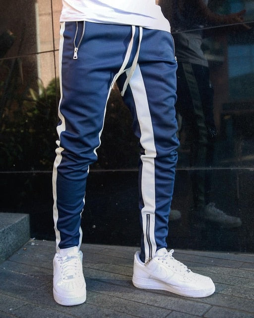 Mens Joggers Casual Pants Fitness Men Sportswear Tracksuit Bottoms Skinny Sweatpants Trousers Black Gyms Jogger Track Pants