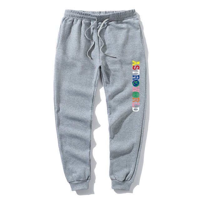 Calças de lã de qualidade travis scott astroworld carta impressa dos homens das mulheres calças de jogging hip hop streetwear masculino sweatpants