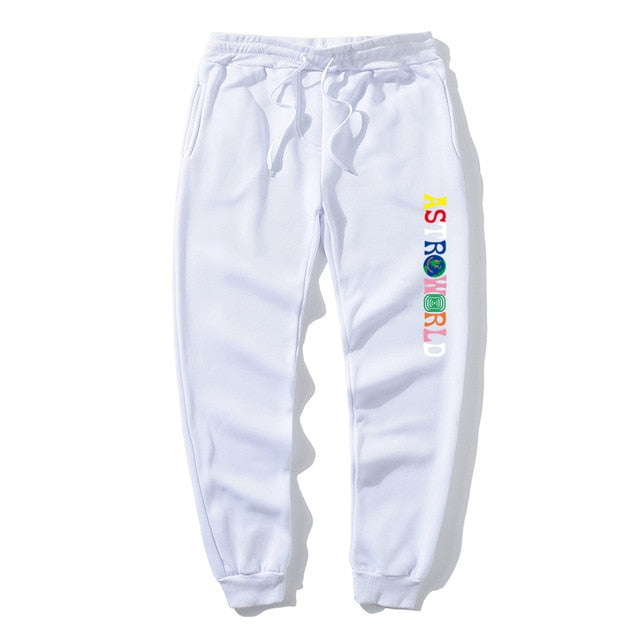Calças de lã de qualidade travis scott astroworld carta impressa dos homens das mulheres calças de jogging hip hop streetwear masculino sweatpants