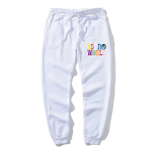 Calças de lã de qualidade travis scott astroworld carta impressa dos homens das mulheres calças de jogging hip hop streetwear masculino sweatpants