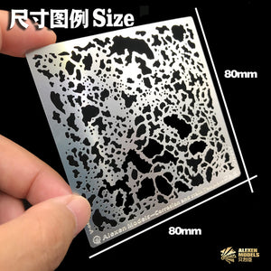 Military Model Motley & Stains Stencil For Aging Stencil Chariot Armor Design Leakage Spray Board Plates Hobby Models Tools