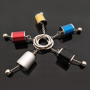 Hot Car Stalls Head Keychain Classic Christmas Race Six-Speed Manual Shift Gear Key Ring Toy Anti-Stress