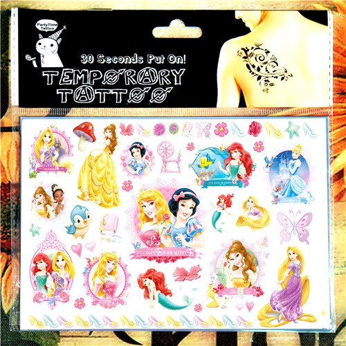 Children Cartoon Temporary Tattoo Sticker Novelty Cosplay Gag Toys for Princess Sofia Elsa Snow White Fans Waterproof 2-3 Days